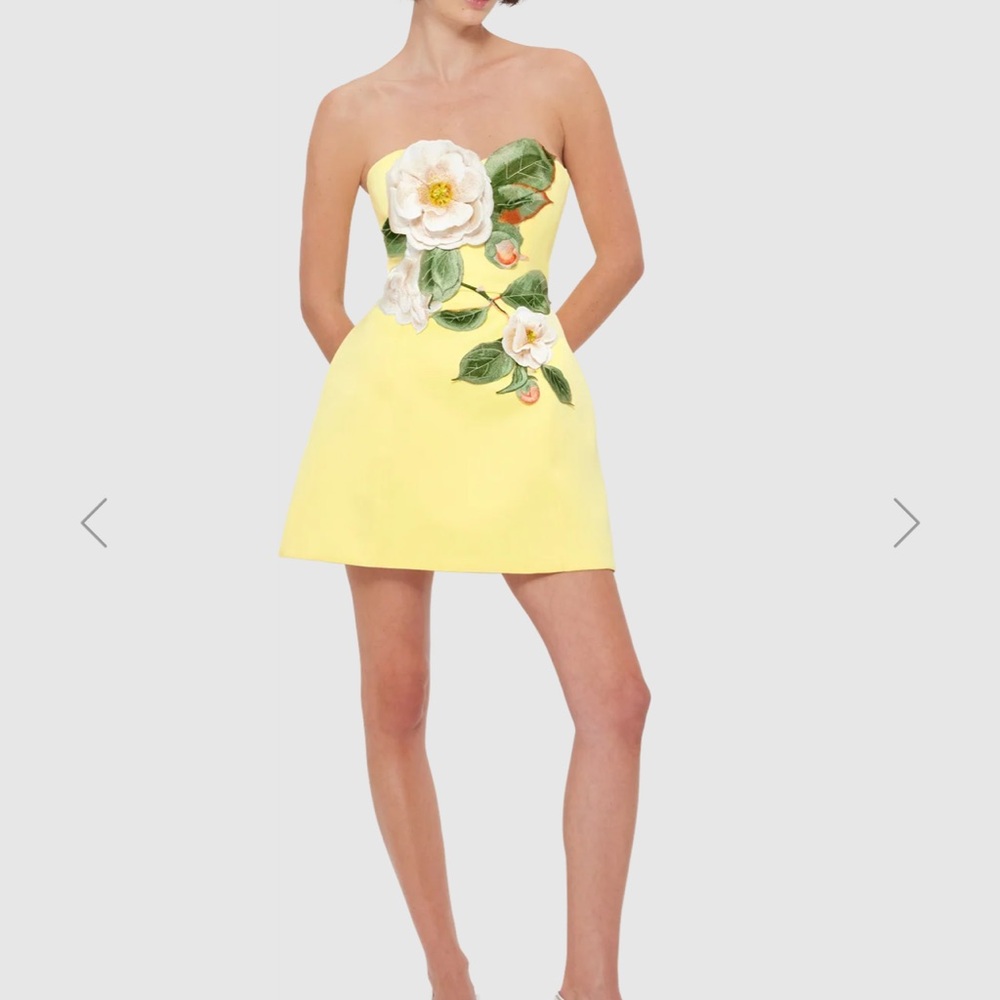 Leo Lin Rosario Appliqué dress